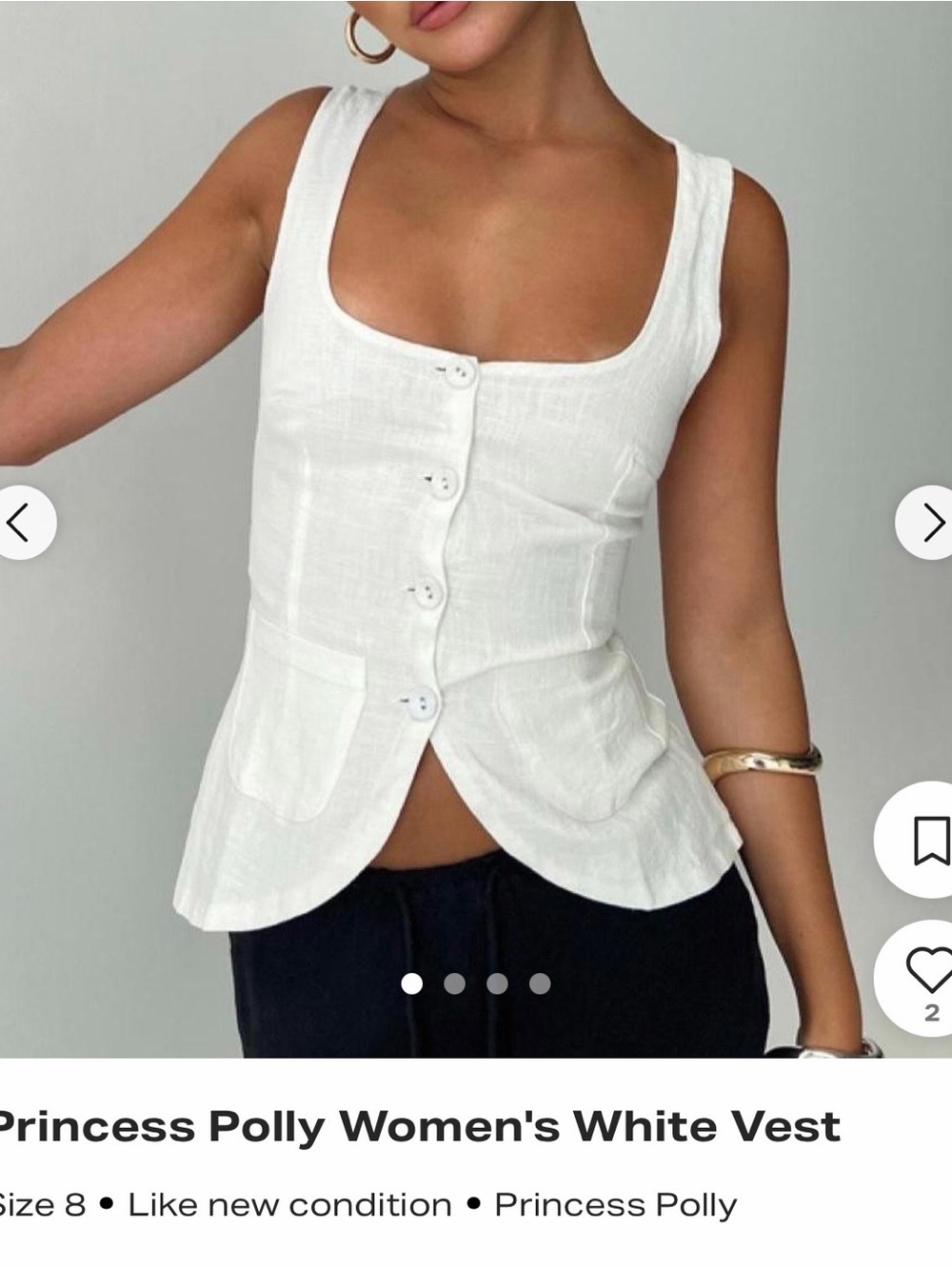 Princess Polly white button down